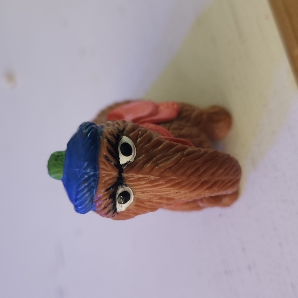 1980s Muppets Applause Sesame Street Characters Snuffleupagus with Hat PVC Toy F - Picture 3 of 4